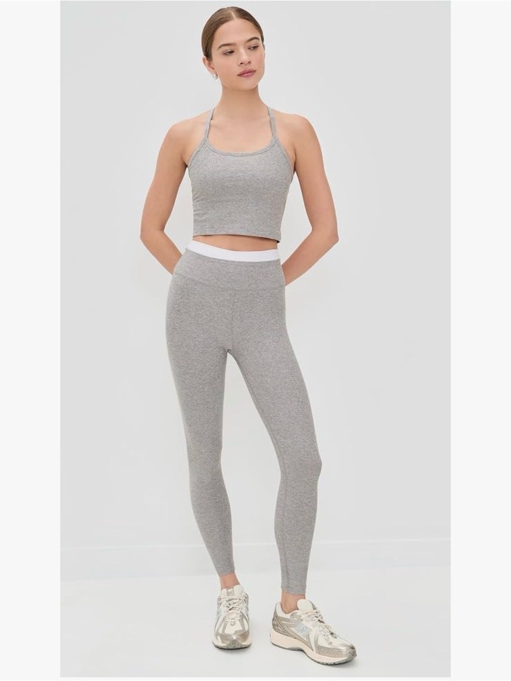 Beyond yoga slim spacedye grey tank - Picture 2 of 5
